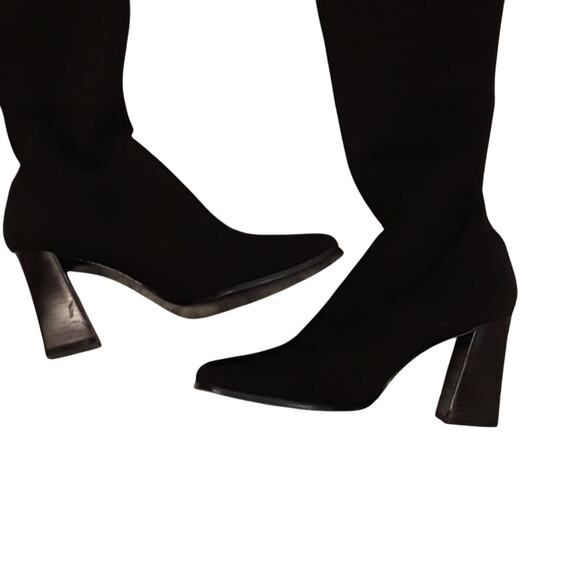 Boots Sz 6.5M Colin Stuart Black Over The Knee Boots - Picture 4 of 5